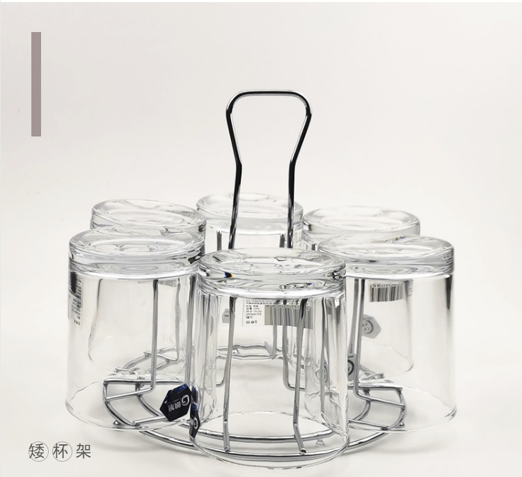 Creative household draining cup rack, storage rack, tea cup rack, wine glass rack, inverted hanging rack, iron cup rack manufacturer wholesale pic 7