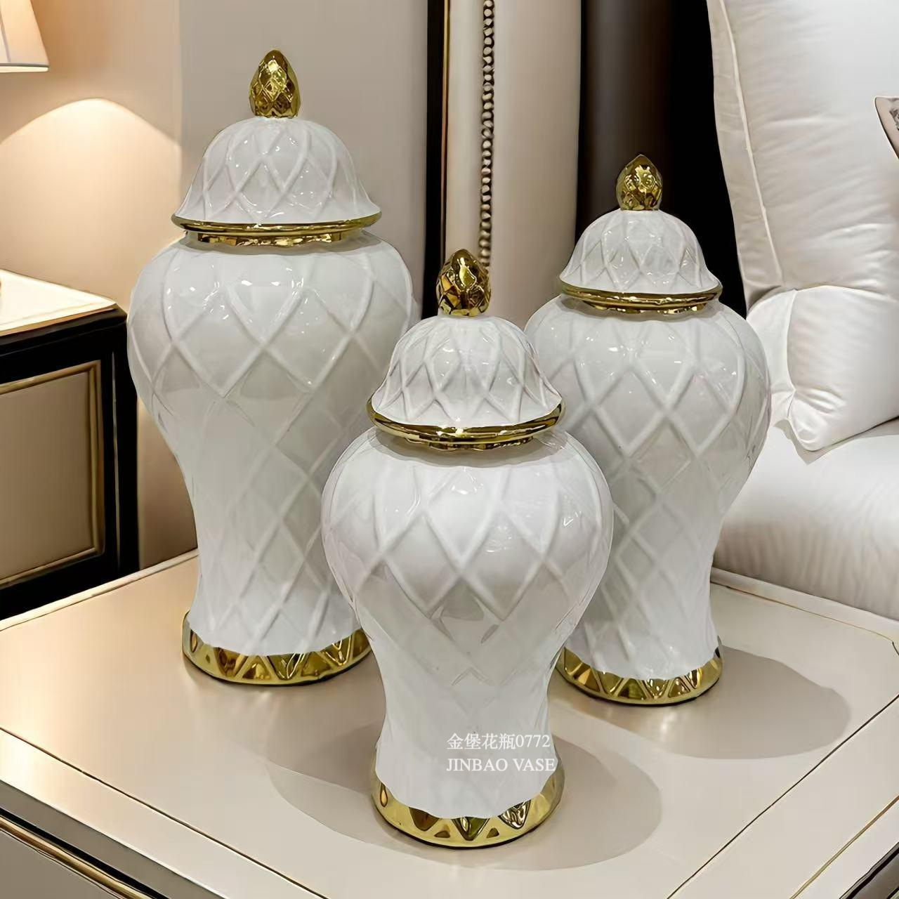 Nordic creative ceramic vases, rotating aesthetic ornaments, high-end living room entrance hall tabletop, dining table, dried flower decorations pic 43