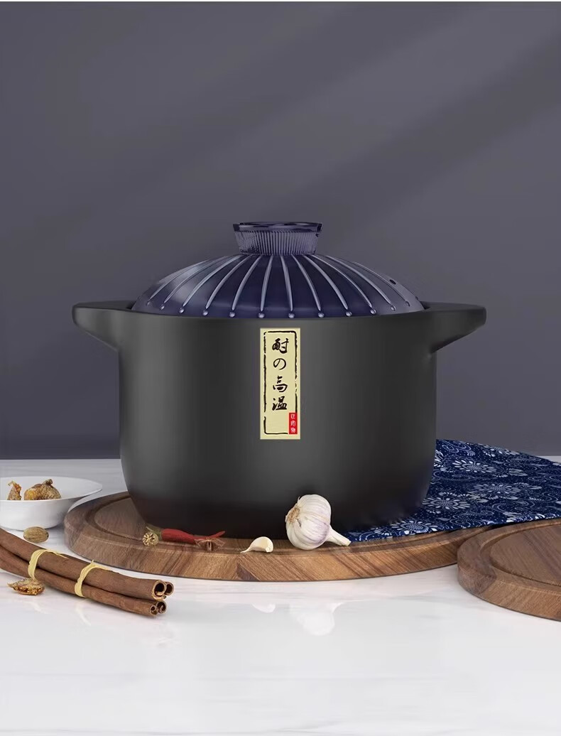 康舒高品质透锂长石锅具双盖煮饭土锅炖锅详情3