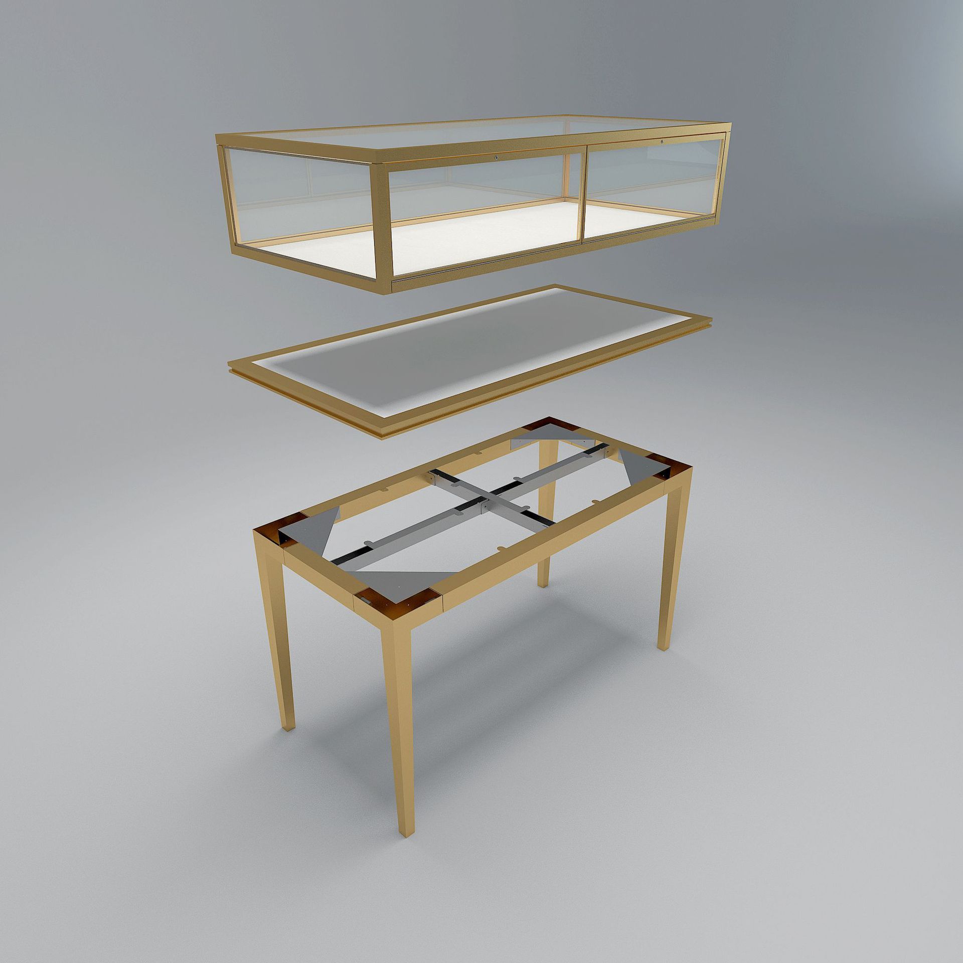 博物馆展柜展示柜字画文物展柜纪念馆展厅夹胶玻璃柜金属展柜定制详情22