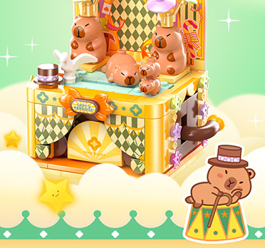 佳乐专卡皮巴拉奇幻乐园积木拼装模型亲子互动益智玩具大颗粒适合生日礼物详情15