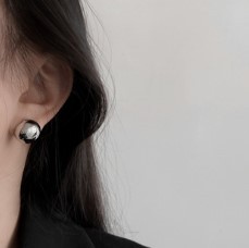 法式高级感水滴蚊香盘耳夹女无耳洞韩系小众弯月设计百搭耳扣饰品详情9