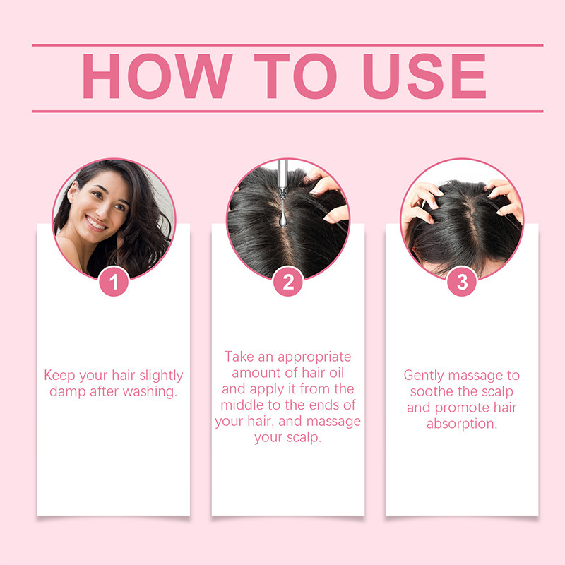 Cross-border Rose Hair Care Oil Essential Oil improves dry and frizzy hair, care for damaged perming and dyeing hair, 200ml pic 7