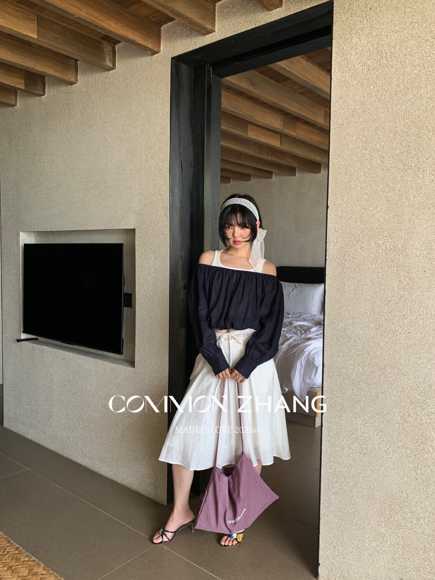 CZ ZHANG Summer French lace-up waist Tencel solid color low-waist A-line pleated skirt B22859 pic 15