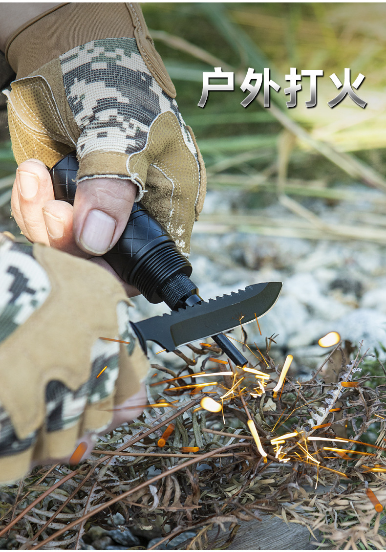 Wholesale outdoor multi-functional axes, vehicle-mounted waist axes, tactical axes for chopping firewood, camping survival axes, and board axes for cutting firewood in the mountains pic 19