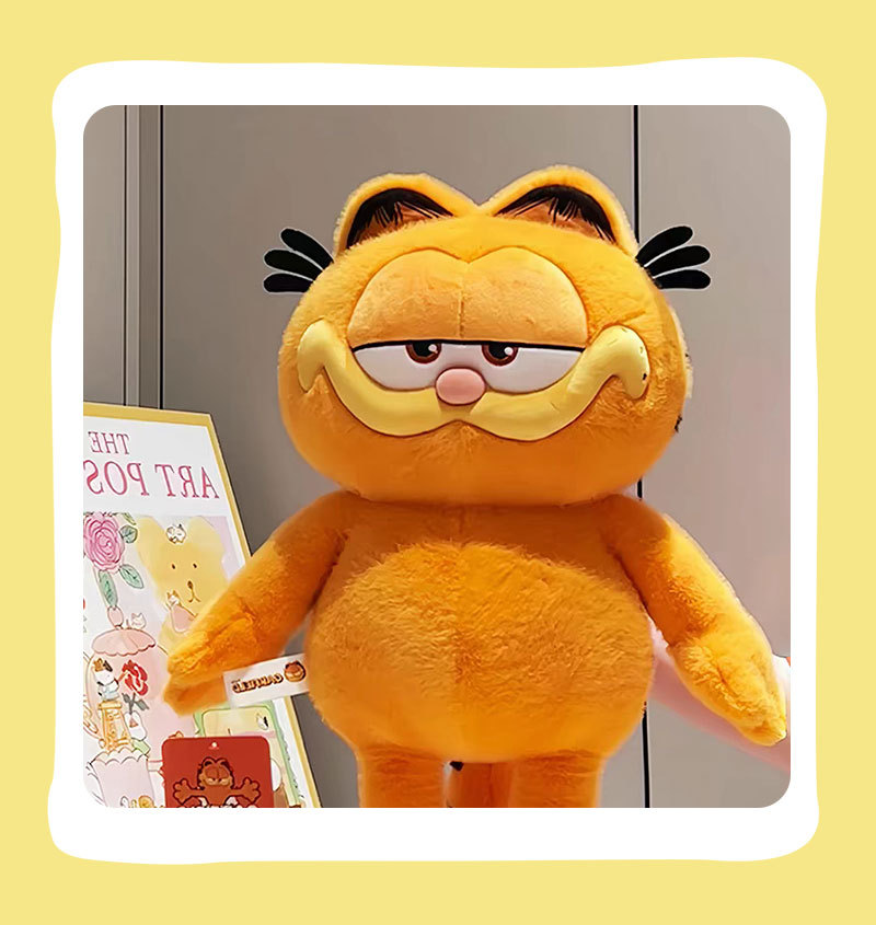 Genuino garfield boneca peluche gran tamaño versión sentada gato naranja muñeca chica ragdoll scraper boneca al por mayor pic 9