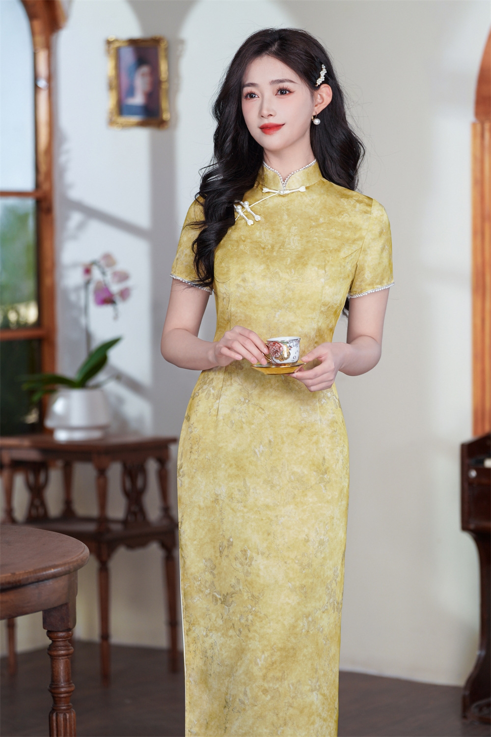 优雅淑女送考旗袍2025春季新款日常穿改良复古新中式走向辉煌旗袍国潮详情5