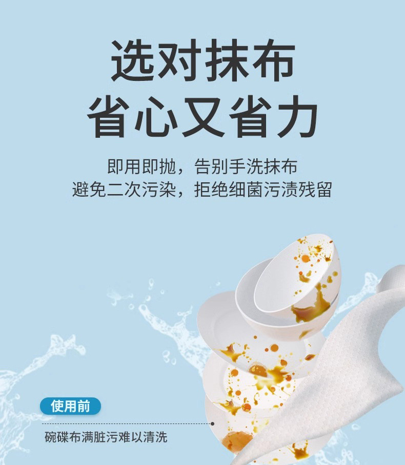 厨房清洁布悬挂式一次性懒人抹布加厚吸油吸水大包抽取洗碗巾批发详情10