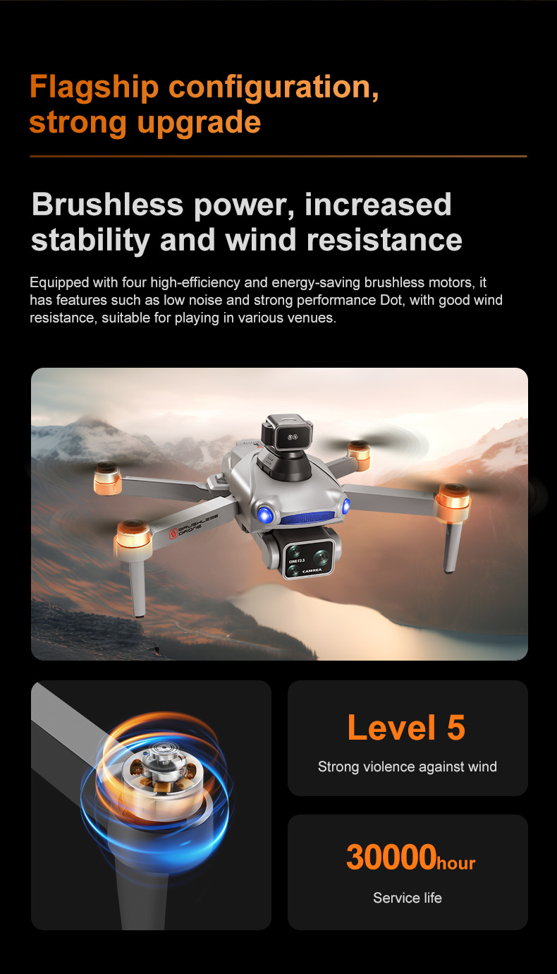 The new cross-border S119 drone features GPS positioning for return with a screen and is a high-end aerial photography quadcopter with an 8k long battery life pic 42