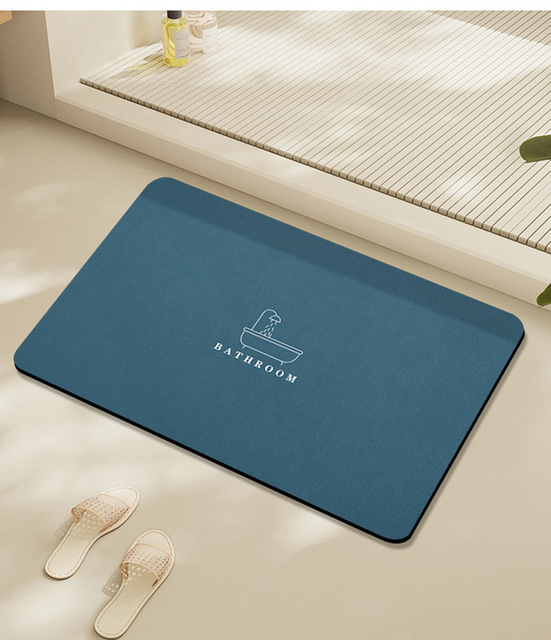 硅藻泥极简浴室防滑地垫卫生间吸水垫厕所卫浴速干脚垫洗手间门垫详情18