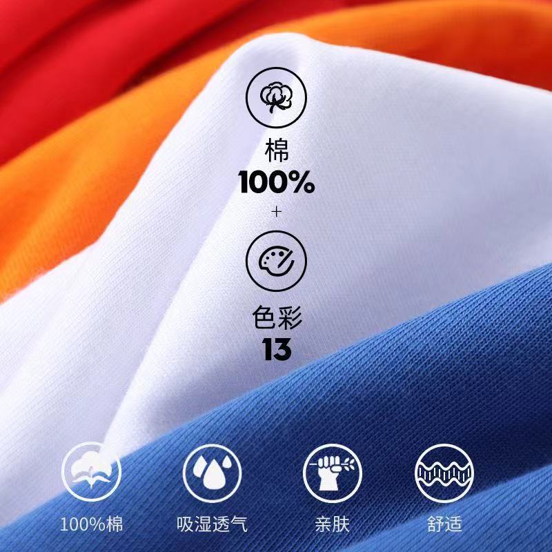 100%纯棉短袖t恤男夏季新款黑色潮牌打底衫2026新款男士体恤衫潮详情6