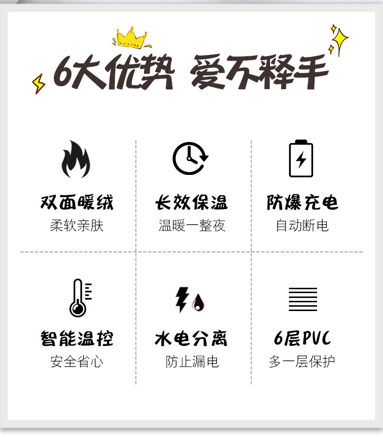 龙猫热水袋充电防爆暖水袋暖手宝敷肚子毛绒插手注水电热水袋详情2