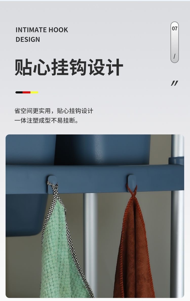 fe Hotel food collection cart, restaurant bowl collection cart, three-layer small trolley with trash can, multi-functional plastic food delivery cart pic 11