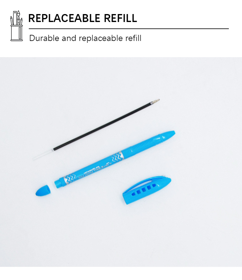 Yalong Cross-border's new Esay design ballpoint pen with a logo is a stationery batch for schools and offices pic 2