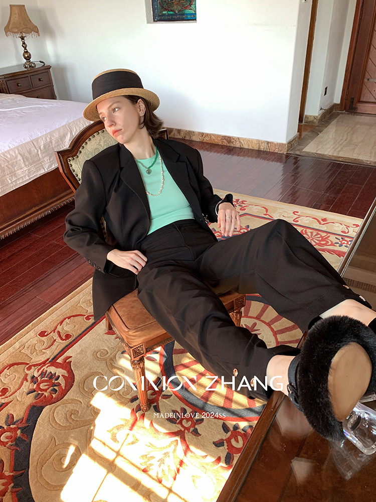 CZZHANG Summer Korean-style multi-color, niche, versatile and simple basic short-sleeved T-shirt for women A10099 pic 32