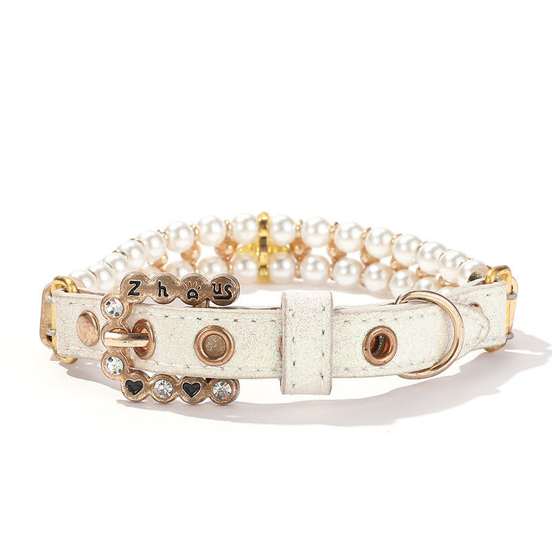 宠物项圈花卉图案宠物配饰宠物饰品宠物项链铃铛装饰用品多款可选详情5