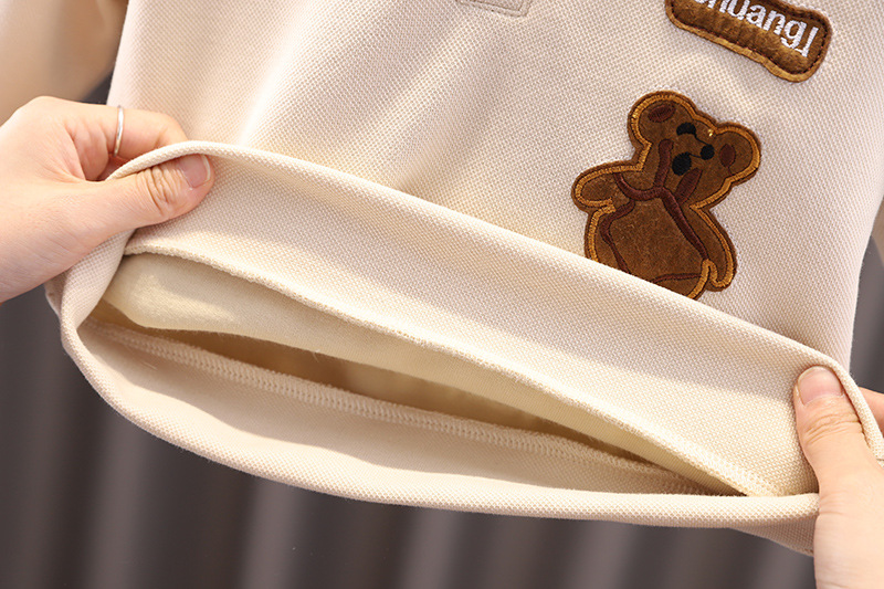 童装春秋季男童套装秋装中小童长袖polo领上衣休闲裤运动服两件套详情15