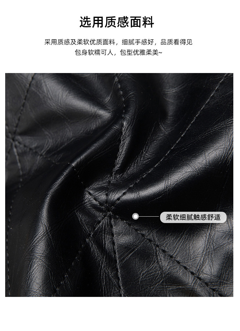 DIY杨树林Loulou2024年新款小香风菱格链真皮菱格包腋下斜跨包详情3