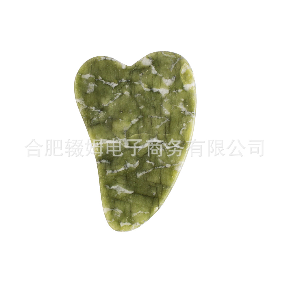 厂家直供心形玉石刮痧板经络按摩片点穴拨筋按摩玉石小牛角刮痧按摩工具皮肤护理详情15