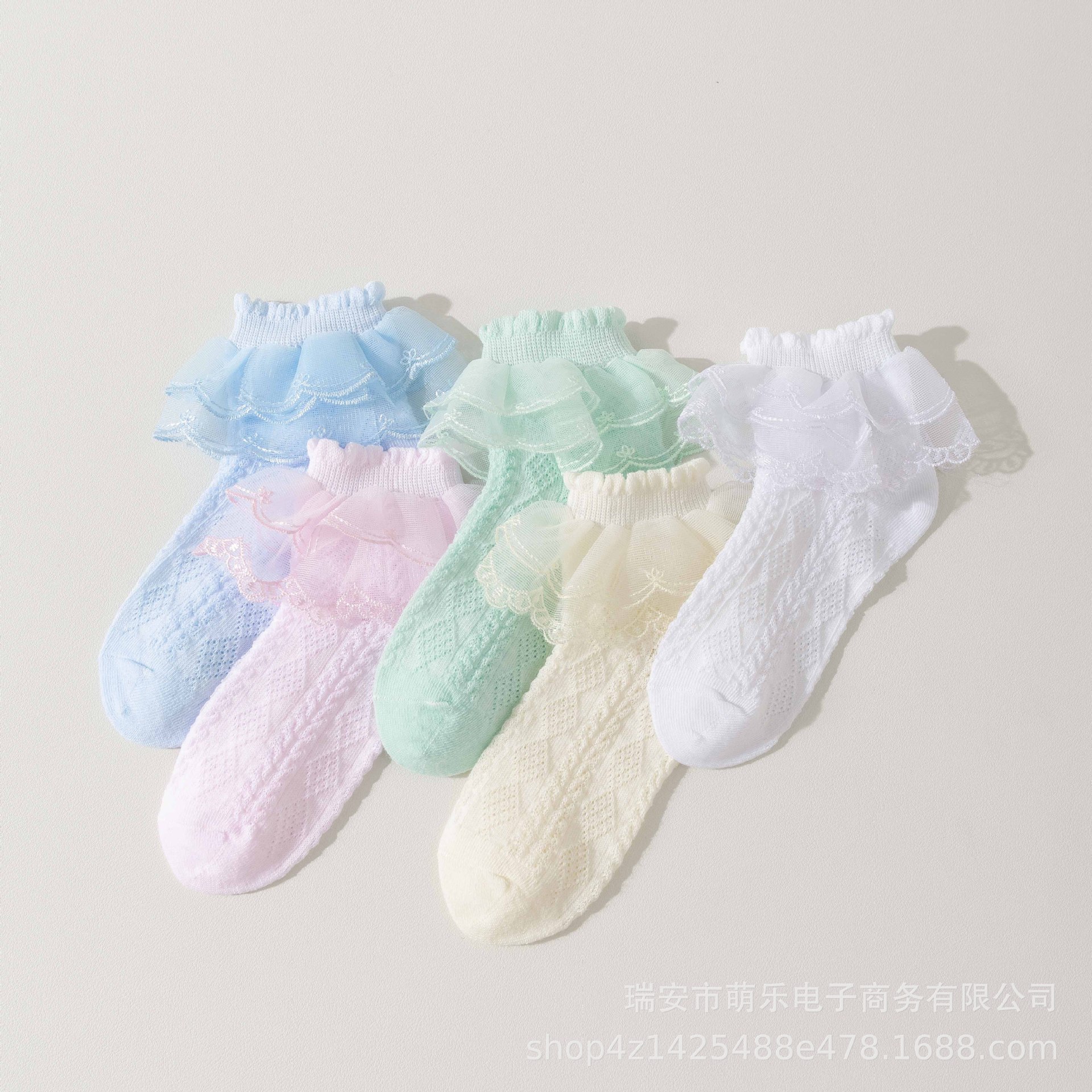 儿童拉丁舞舞蹈花边袜女童蕾丝薄款公主袜棉春秋夏白色花边袜女详情3