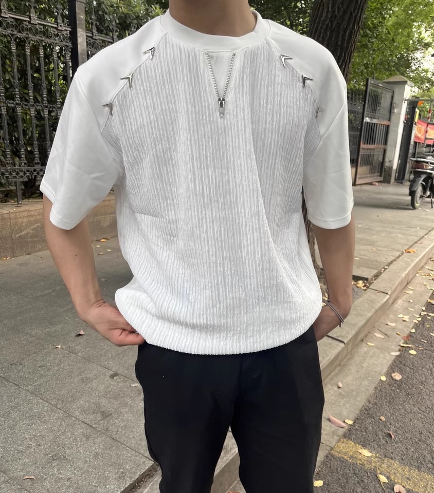 A super factory that customizes niche design T-shirts with texture rivets from Morocco, Tunisia and Rwanda based on your provided samples pic 11