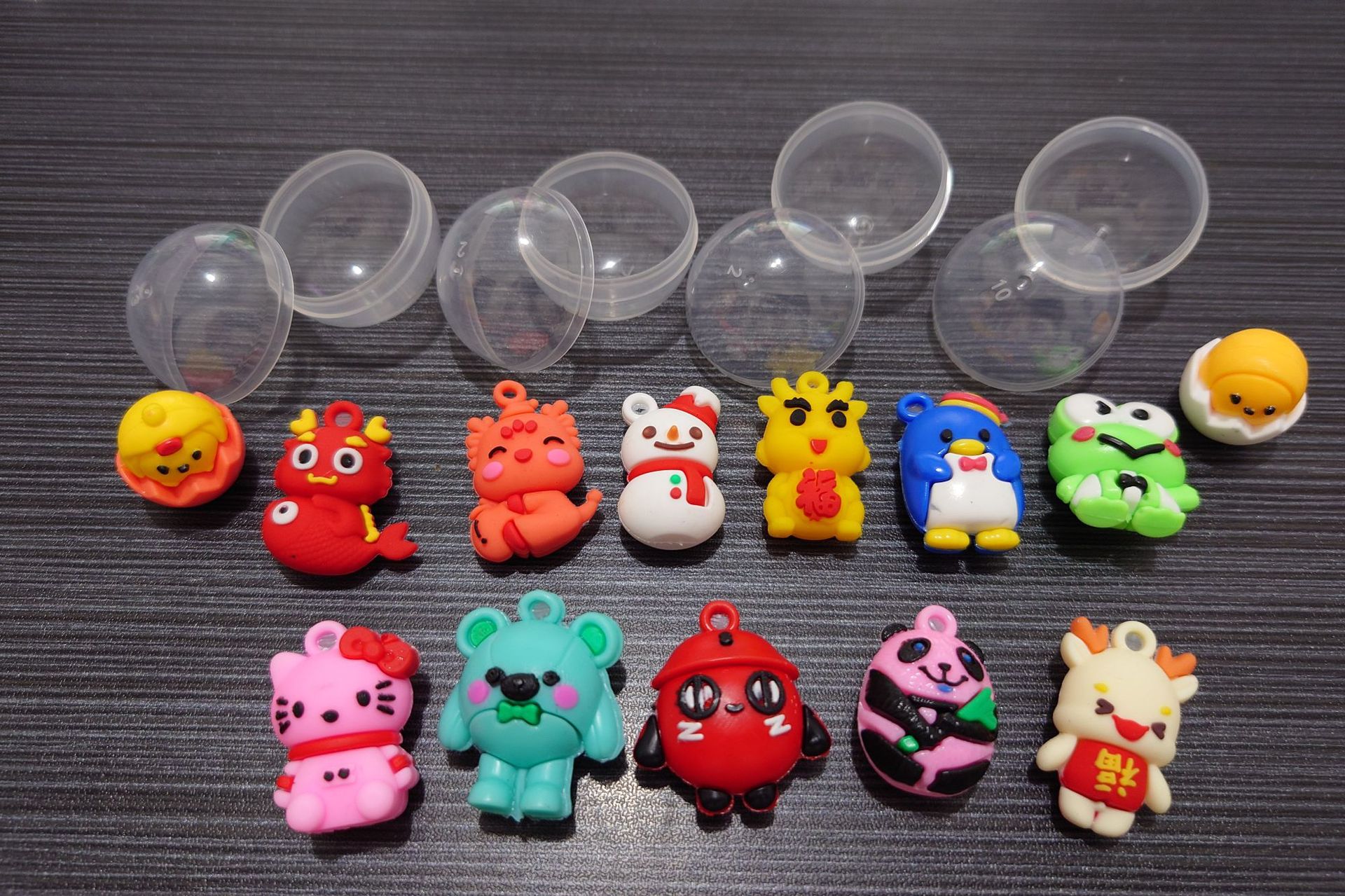 32mm透明公仔扭蛋玩具一元投币游戏扭蛋机弹力球扭扭蛋球批发详情2