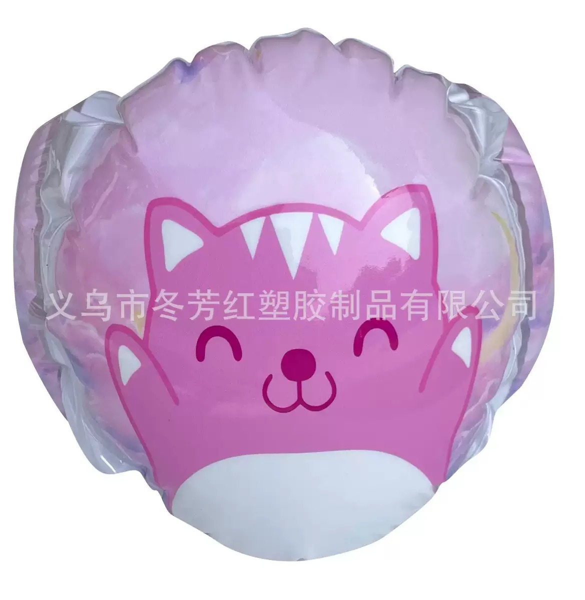 厂家直供儿童卡通3D立体加厚加大水袖学游泳手臂圈休闲户外充气旅行枕详情1