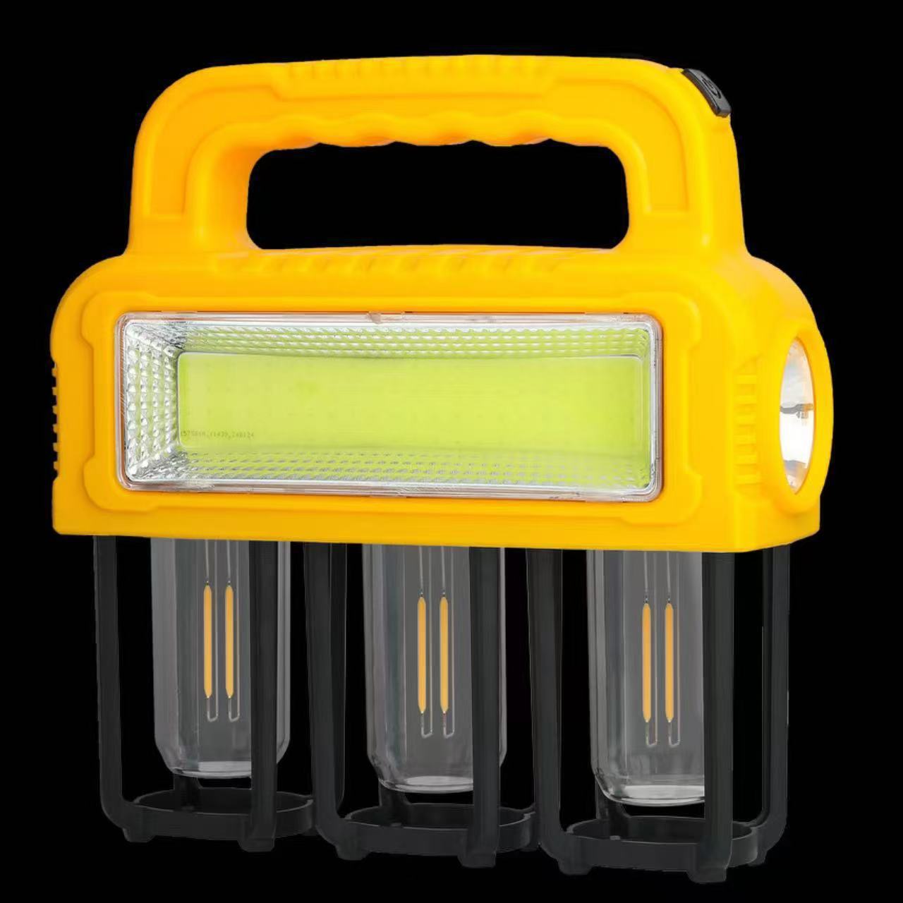 Brand-new solar multi-source portable lamp, outdoor camping lamp, waterproof high-intensity portable emergency light, night fishing lighting pic 13