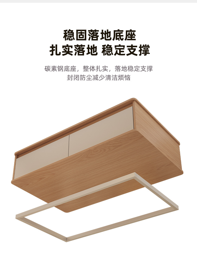 茶几客厅家用2025新款创意小户型出租屋原木风格卧室简易收纳桌子 pic 8