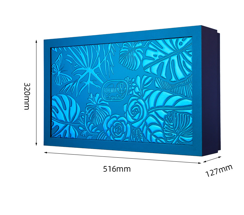 捷克进口水晶烟灰缸刻花威士忌酒杯双层烟灰盒商务礼品实用送客户详情12