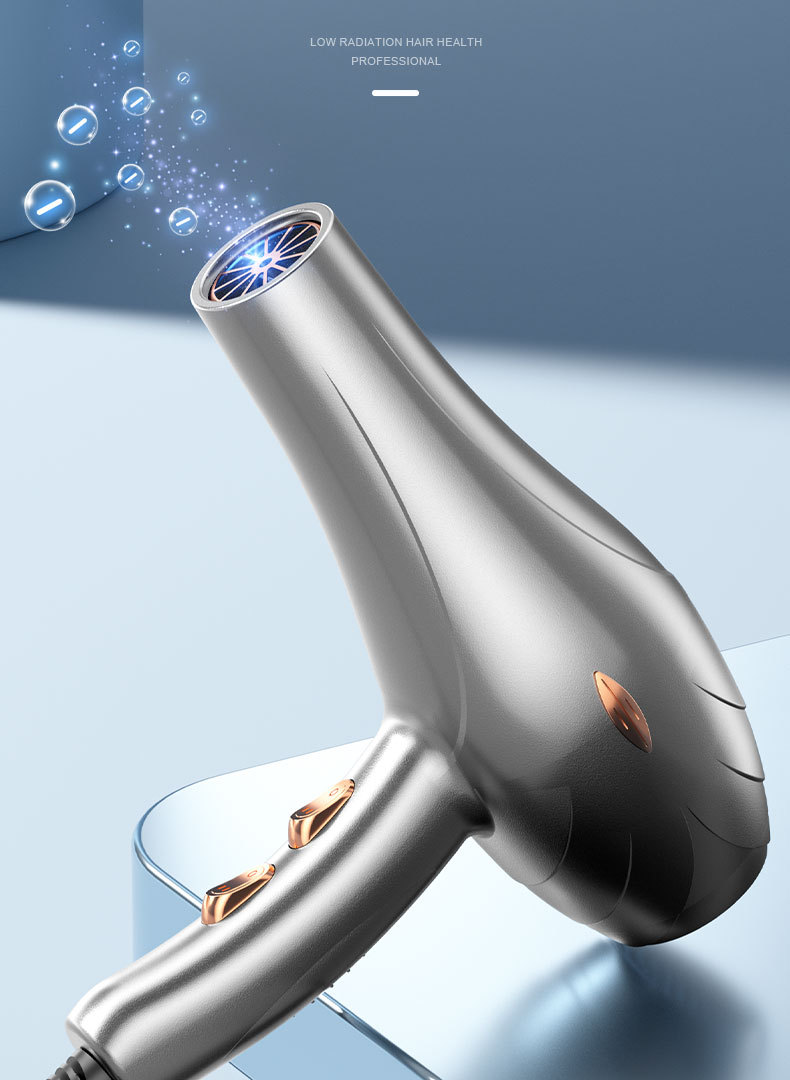 Cross-border e-commerce wholesale hair dryers, cold and hot air without damaging hair, negative ion household high-power hair dryers pic 17