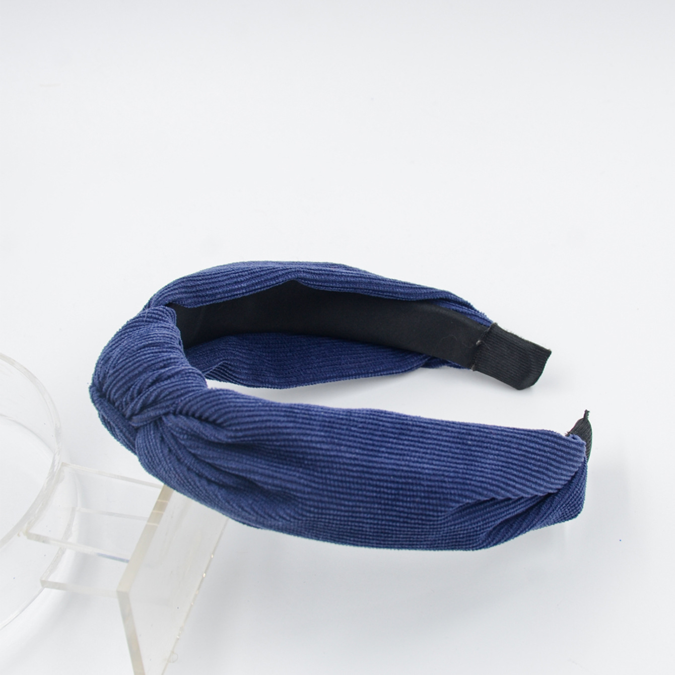 Qiwei Accessories Exclusive European and American cross-border Amazon simple and fashionable adult hair accessories, cross-knotted fabric compression hair bands, hair accessories, headwear for women pic 18