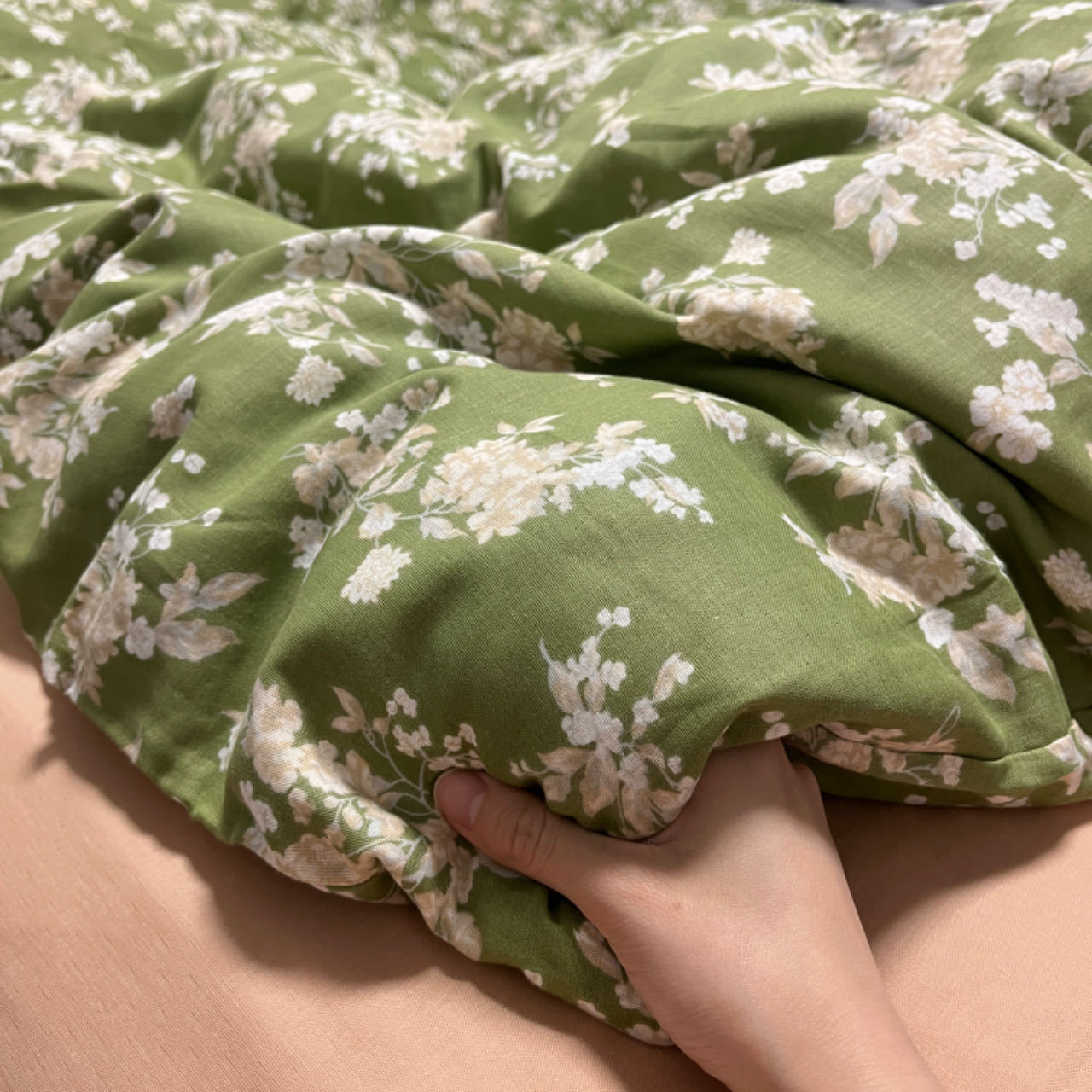 小红书A类全棉有氧双层纱四件套母婴级透气纯棉纱布小清新Kitty猫详情32