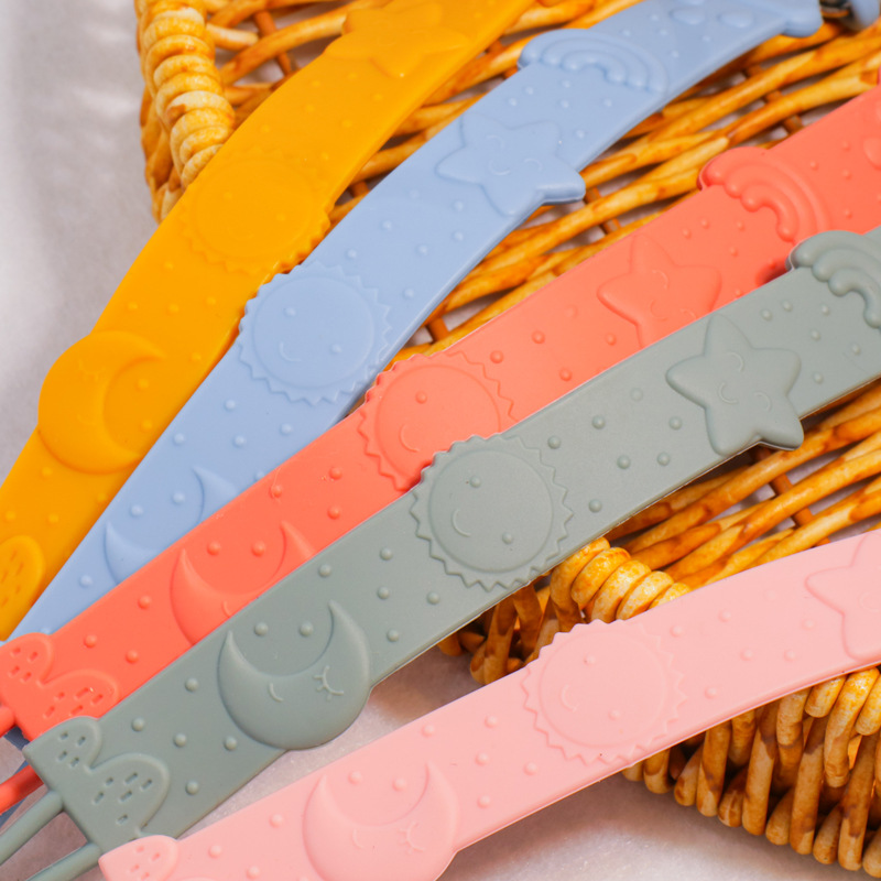 跨境爆款硅胶安抚奶嘴链多功能硅胶奶嘴链宝宝牙胶防掉链防丢绳子详情3