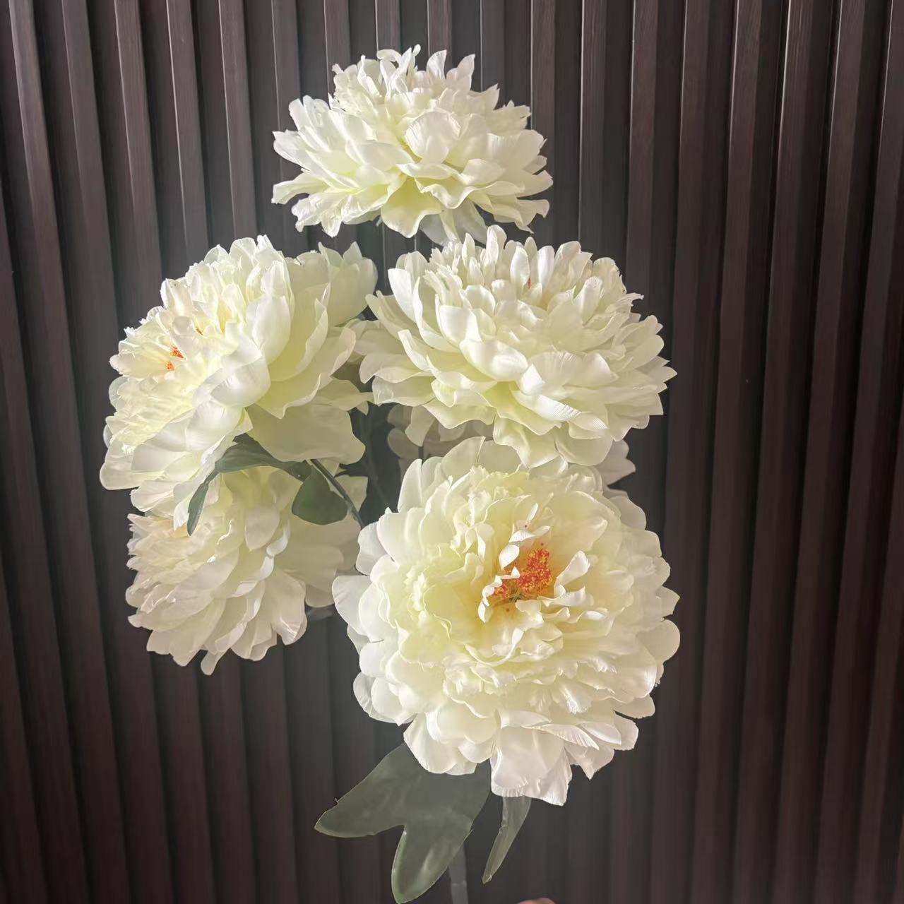 扫墓用花7头富贵牡丹花束花清明节上坟祭祀墓前摆放花菊仿真花详情2