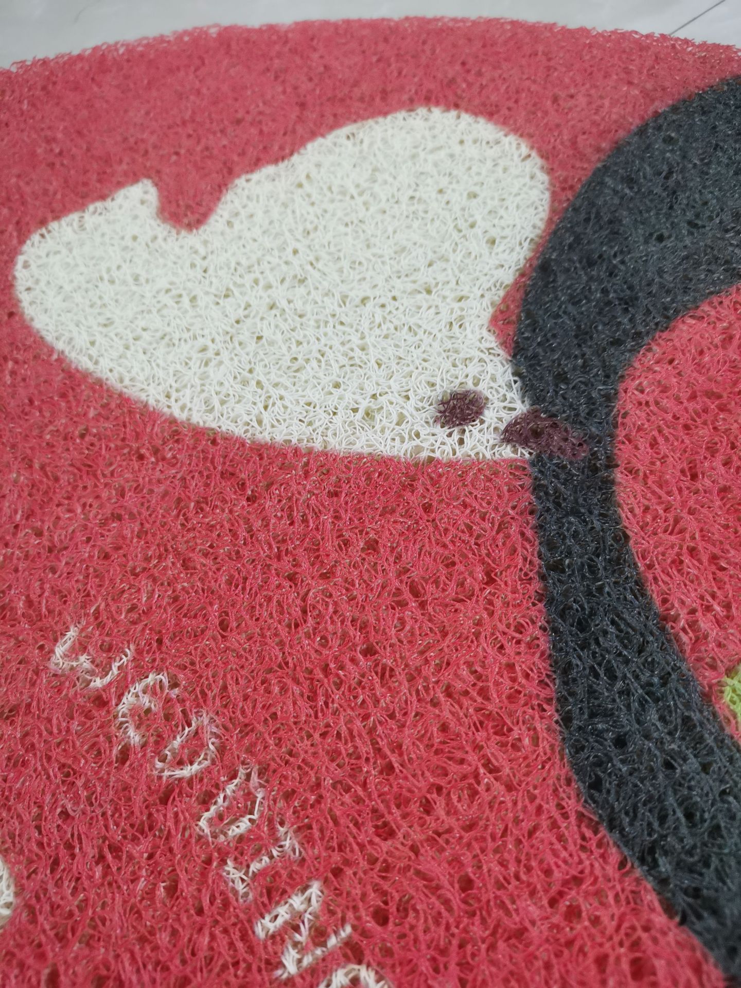Brushed and silk-screened patterned wedding celebration, big red sand-coated waterproof and anti-slip indoor and outdoor entrance door mat pic 4
