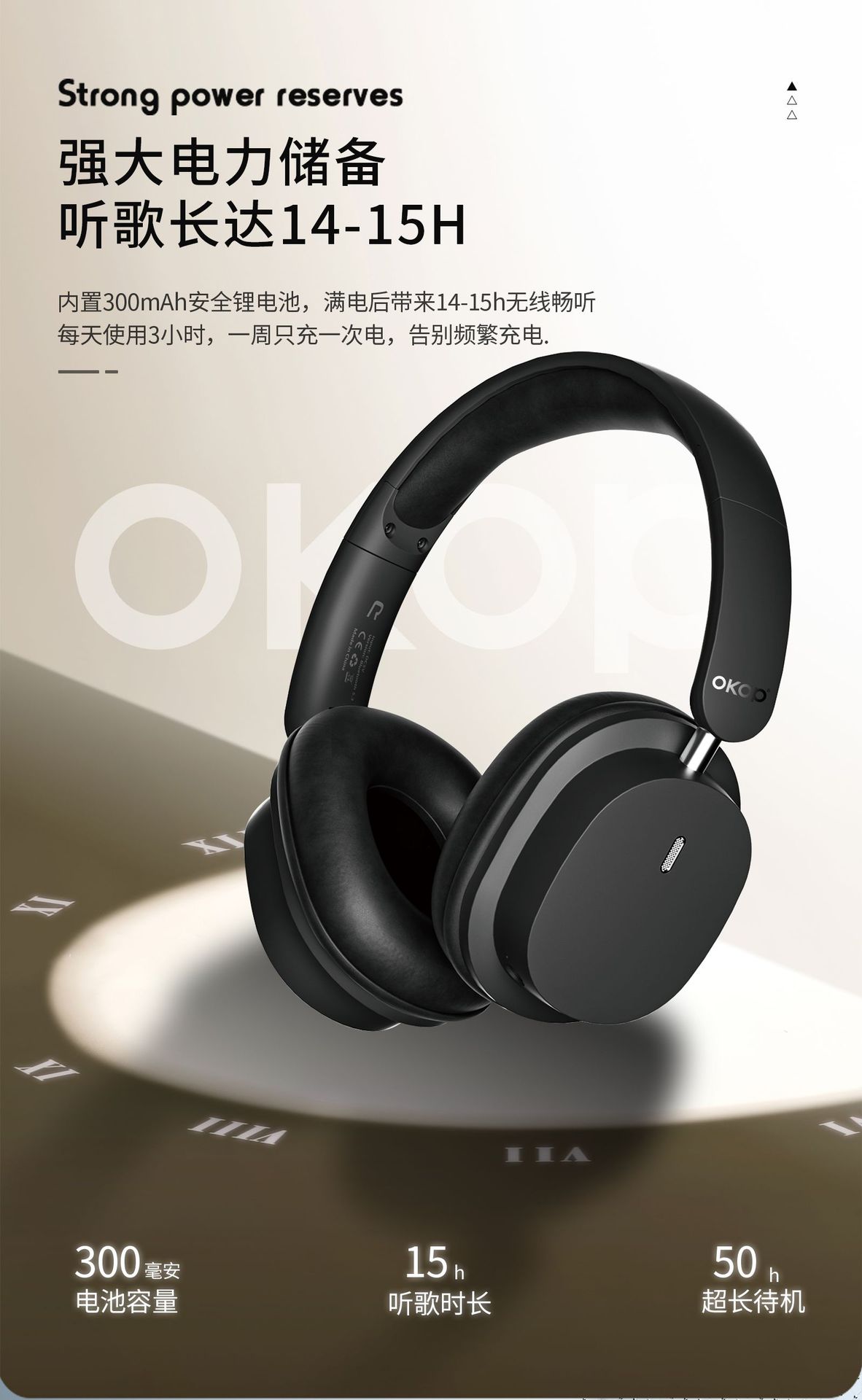 H105 - головая bluetooth-телефонная игра для уменьшителя шума с низкой задержкой и длинным перелётом для трансграничных тепловых наушников pic 9