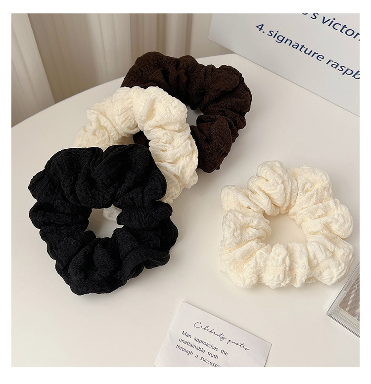 2024 New Korean-style high-end bun hair tie female pig large intestine rubber band hair tie pic 8