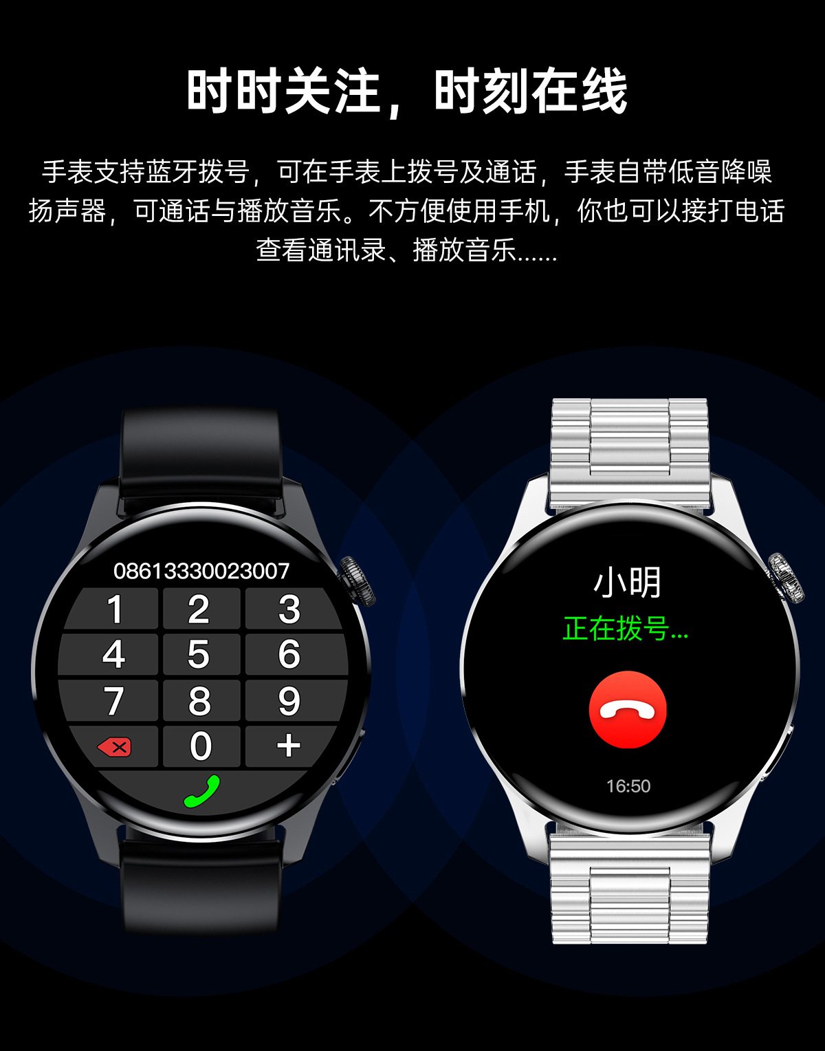 适用watch3pro智能手表蓝牙通话NFC门禁手表支付血氧血糖健康监测详情4
