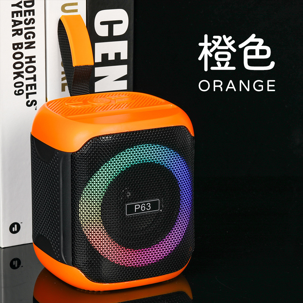 跨境新款高音质重低音炮蓝牙音响 派对必备创意RGB灯便携桌面音箱详情15