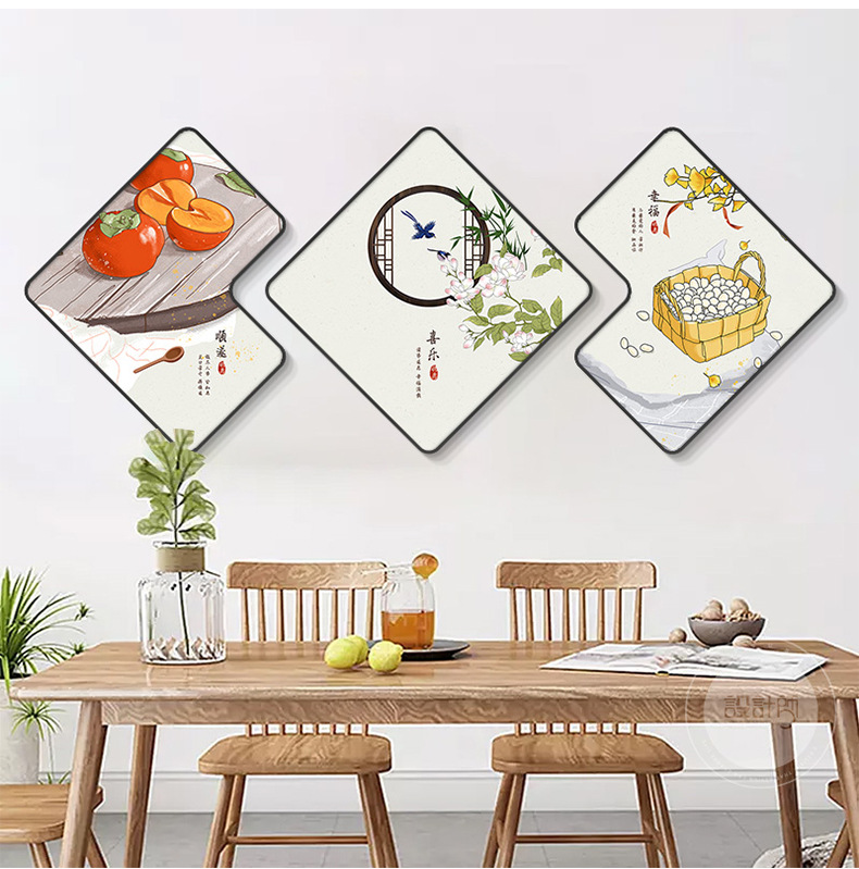 餐厅墙面装饰画客厅新款轻奢高级厨房画餐桌墙上挂画简约饭店壁画详情10
