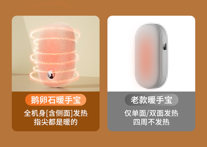 新款毛绒暖手宝充电宝二合一热水袋迷你石墨烯暖手袋批发2023爆款详情15