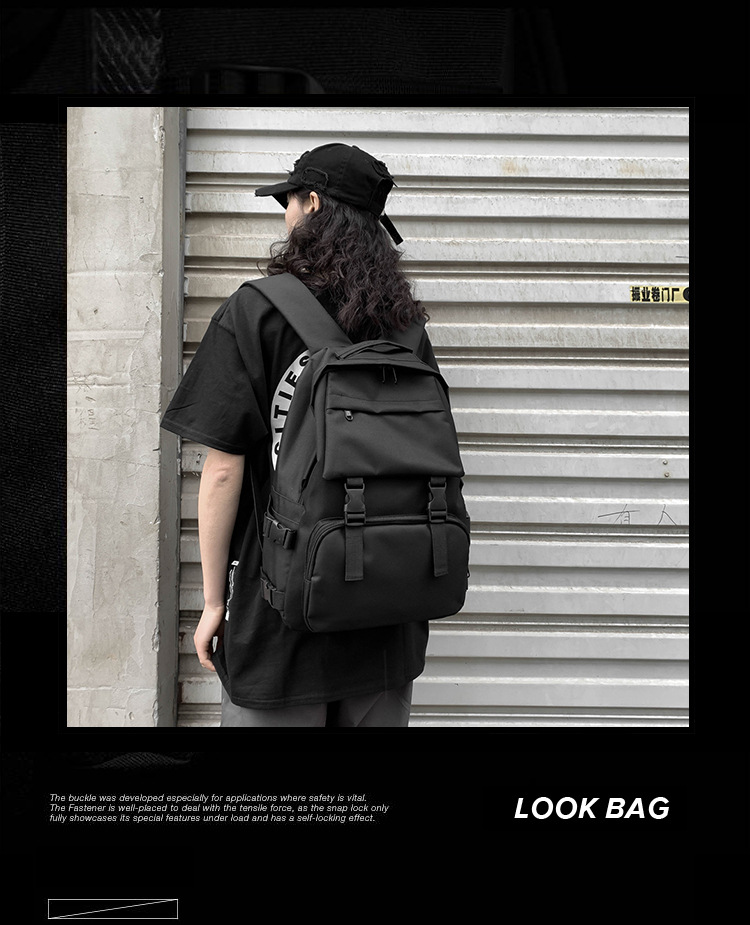 2025夏季新款学院风清新ins女包纯色日系女包大学生时尚生双肩包详情2