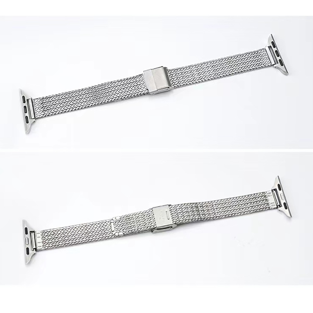 适用于苹果编织纹金属表带apple watch7/SE/6/5/4/321不锈钢麦穗详情5
