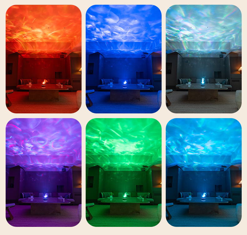 2025新款星空投影香薰机礼物USB插电大雾量七彩浪漫氛围灯加湿器详情27