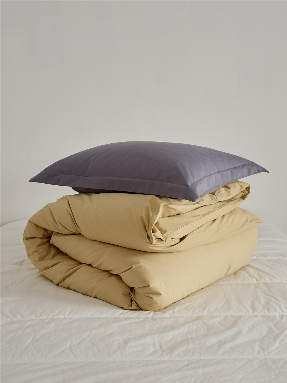 Long-staple cotton single item, all-cotton brushed quilt cover bed, simple pigment color pure cotton autumn and winter 1.8m bedding pic 46