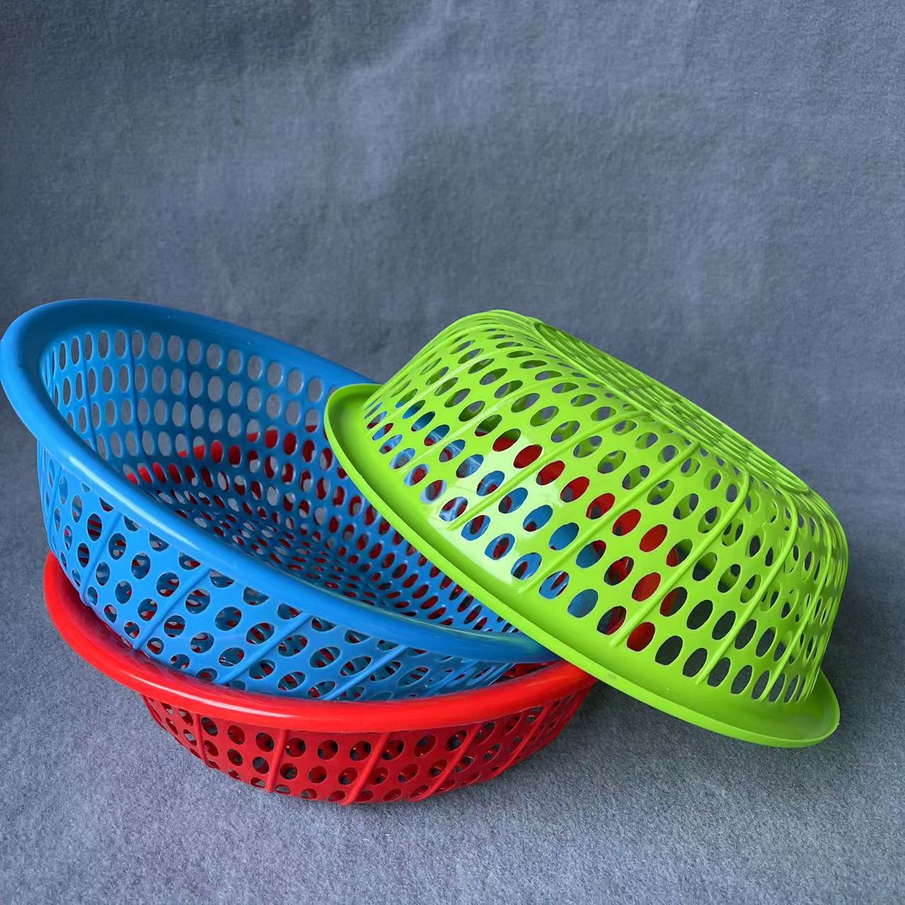【 Office 】32 vegetable baskets, 300 yuan per box, household plastic vegetable washing baskets, draining baskets, fruit vegetable baskets, water filter sieves, kitchen thickened vegetable washing sieves, fruit sieves wholesale pic 5
