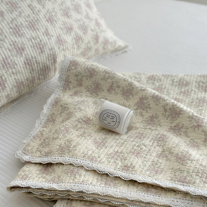 Lisa series, a three-piece set of all-cotton high-temperature sand-washed cotton bed cover, is skin-friendly, breathable and suitable for all seasons pic 33