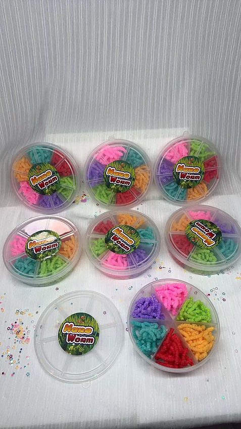 跨境儿童太空沙玩具组合圆6色杯太空沙四季雪灵动毛毛虫组合套装详情10