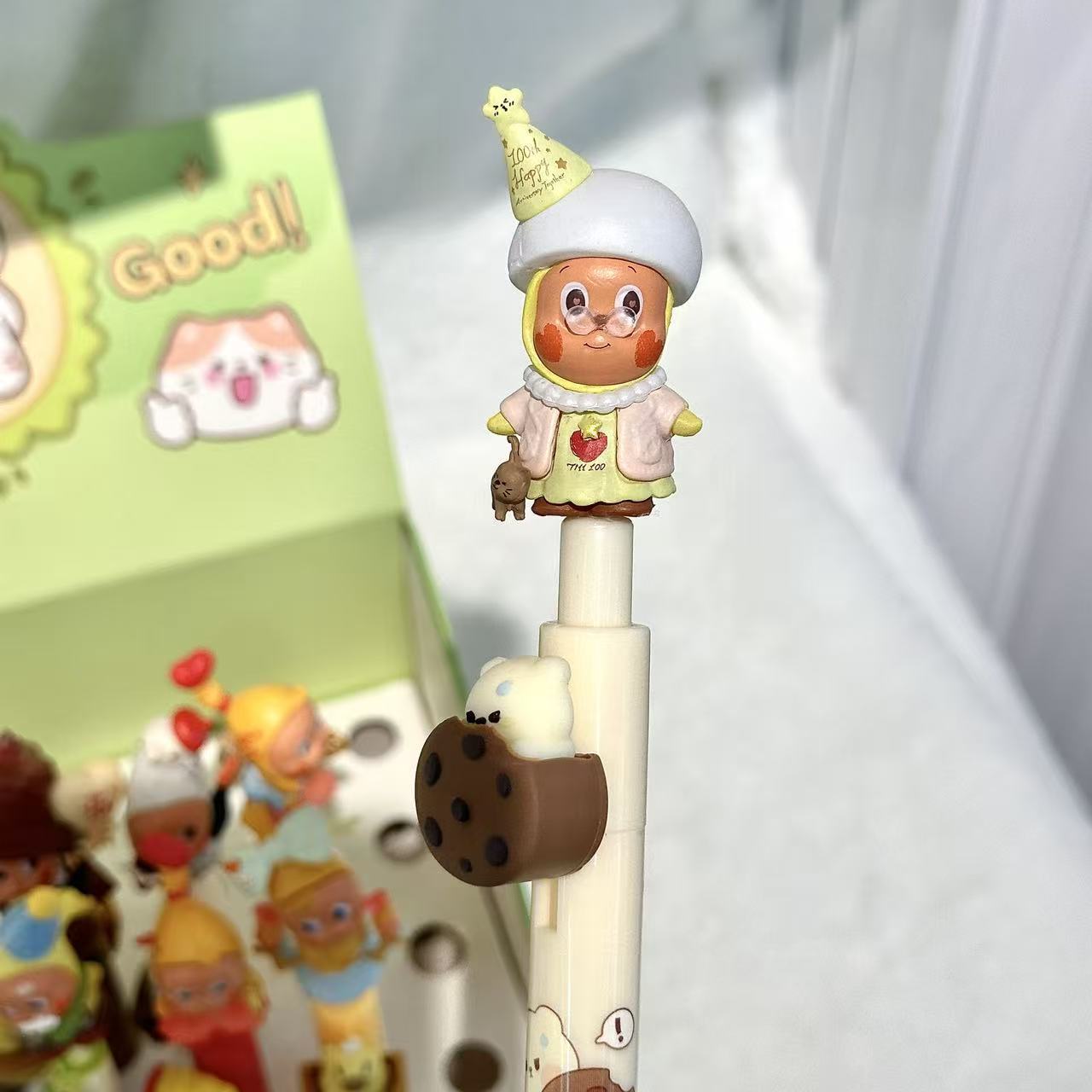 新款星醒人卡通可爱高颜值软胶中性按压水笔学生学习文具用品详情4